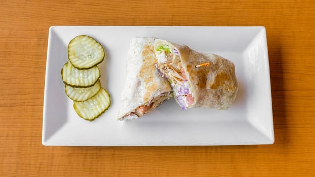 Greek Chicken Wrap.