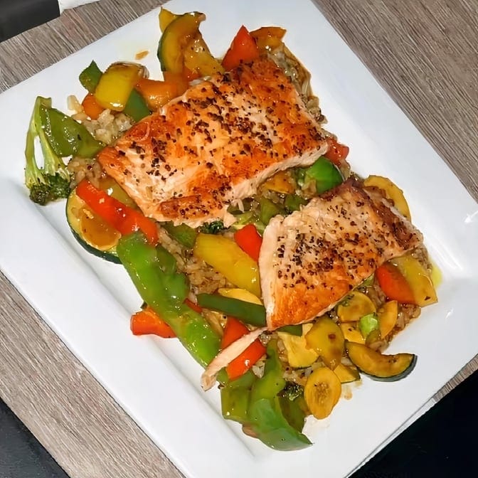 Salmon Dinner.