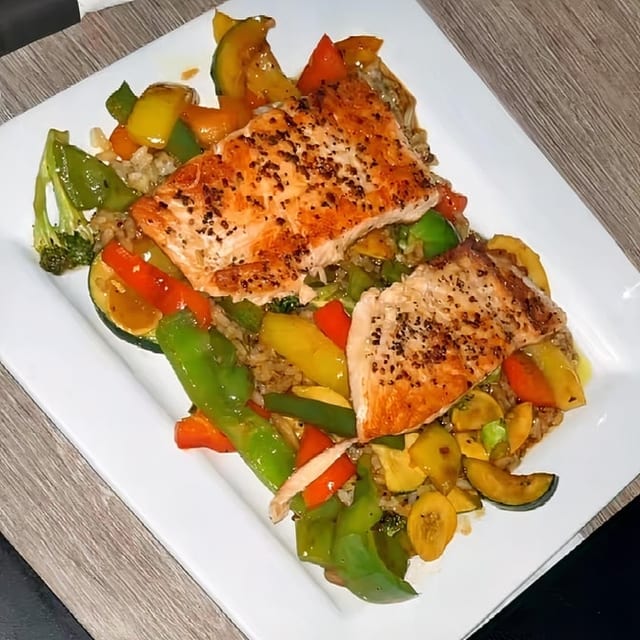 Salmon Dinner.