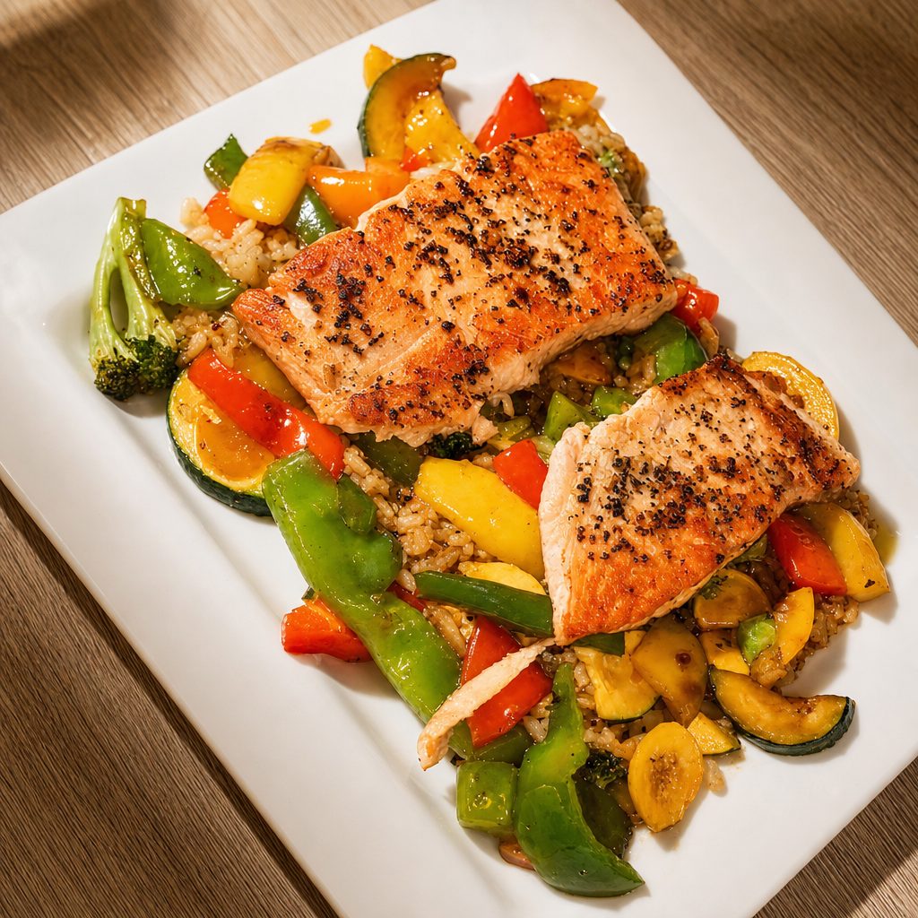 Salmon Dinner.