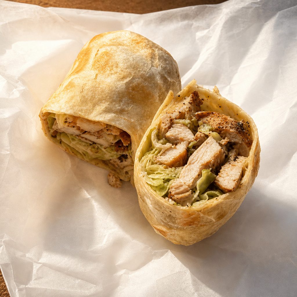 Chicken Caesar Wrap.